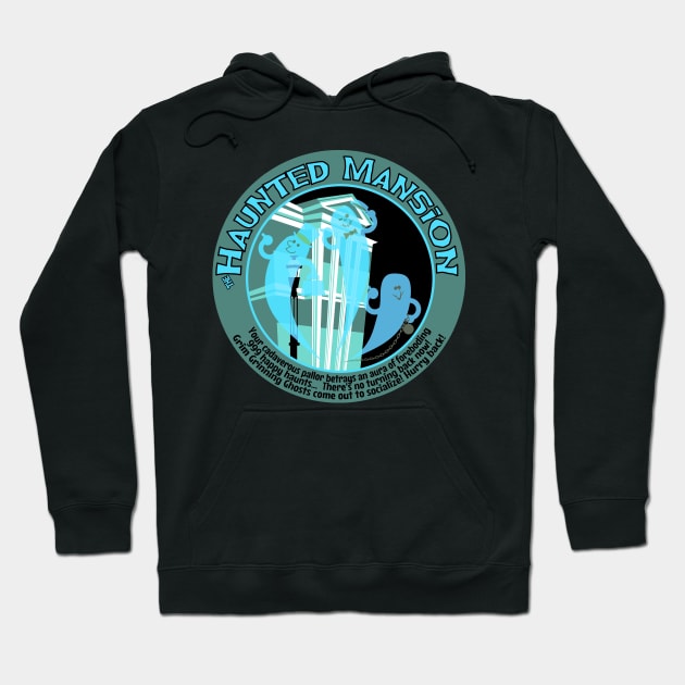 Haunted Mansion (black and blue) Hoodie by brodiehbrockie